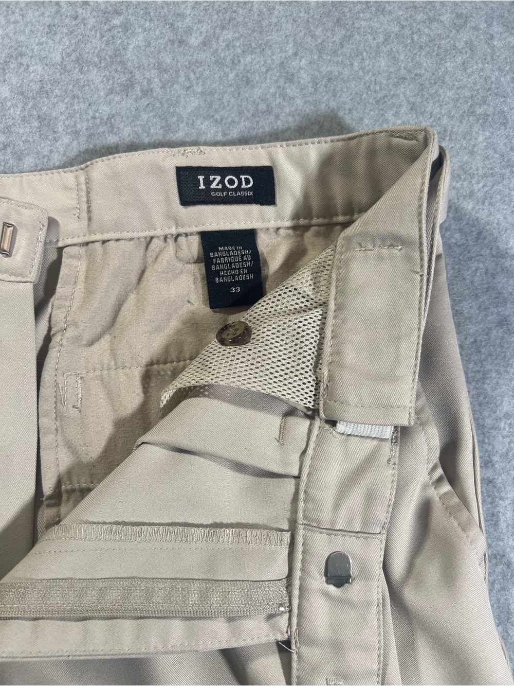 Izod Men's Khaki/Tan Golf Chinos